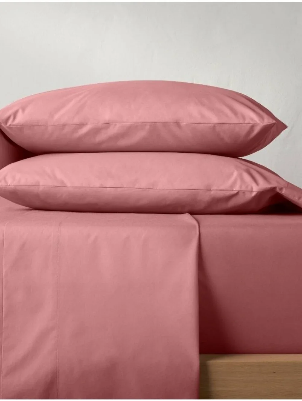 King Washed Supima Percale Solid Sheet Set Rose - Casaluna™: 250 Thread Ct